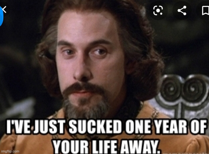 I've just sucked one year of your life away | image tagged in i've just sucked one year of your life away | made w/ Imgflip meme maker