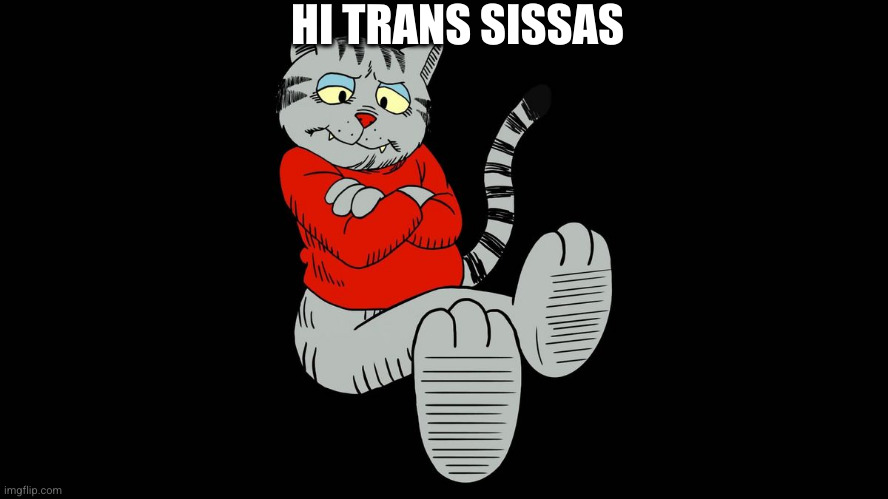 Fritz the cat | HI TRANS SISSAS | image tagged in fritz the cat | made w/ Imgflip meme maker