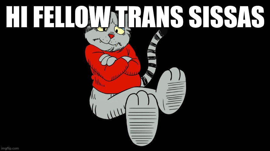 Fritz the cat | HI FELLOW TRANS SISSAS | image tagged in fritz the cat | made w/ Imgflip meme maker