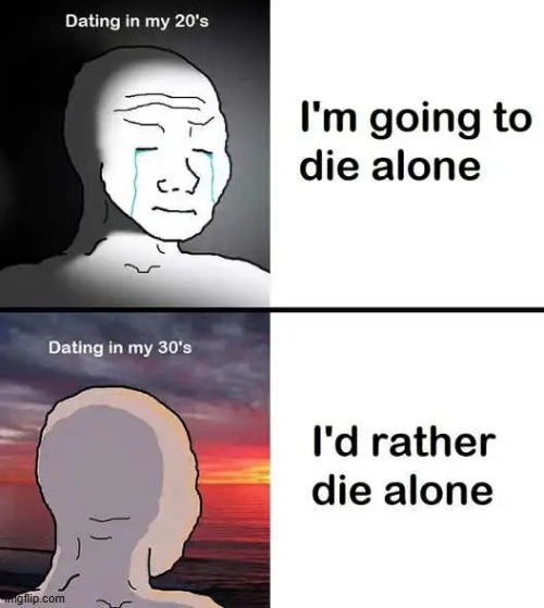 Relatable? | image tagged in dating,back in the day,and now for something completely different,times have changed,good things come to those who wait,patience | made w/ Imgflip meme maker