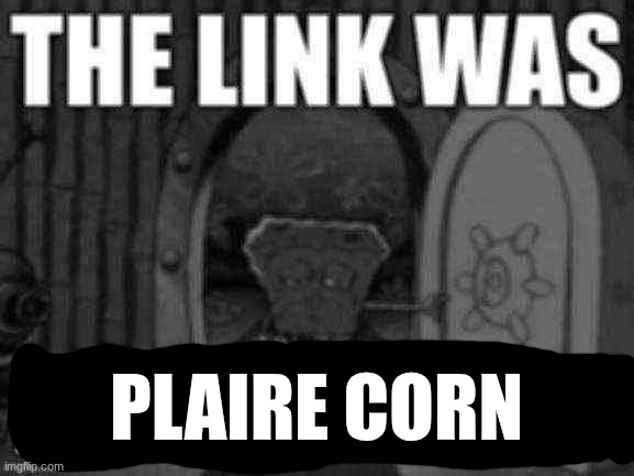 The link was bowser fart | PLAIRE CORN | image tagged in the link was bowser fart | made w/ Imgflip meme maker