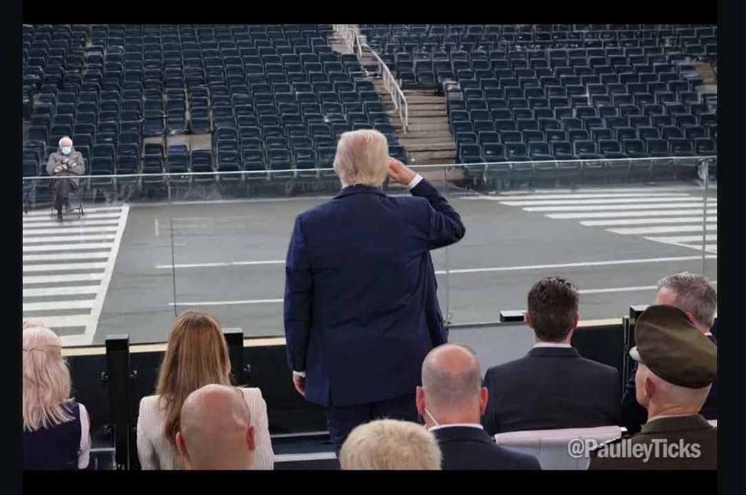 Sad Trump Parade Blank Meme Template