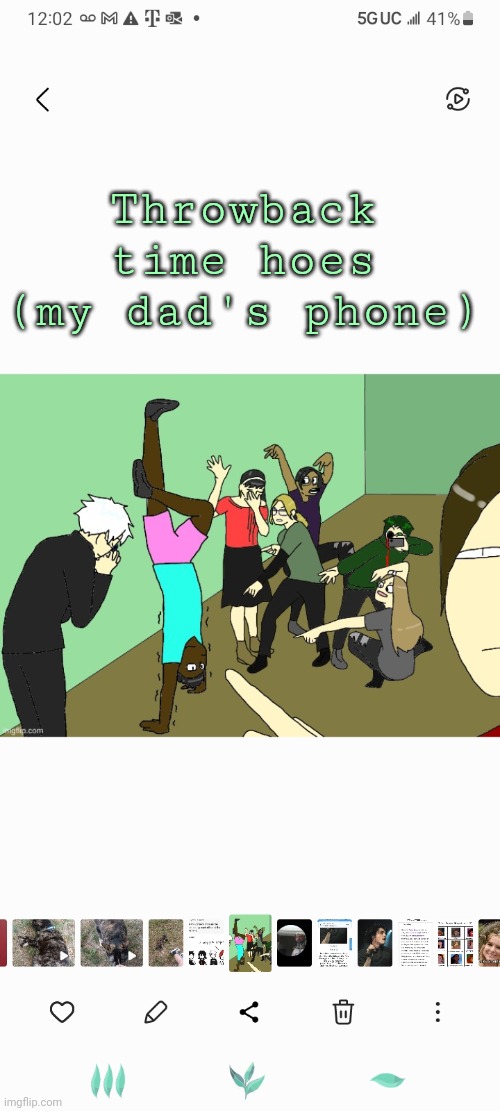 Throwback time hoes (my dad's phone) | made w/ Imgflip meme maker