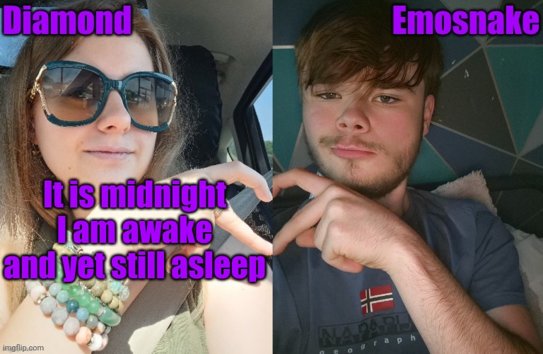 5 hours of diamond painting and caffeine | It is midnight I am awake and yet still asleep | image tagged in diamond and es shared couple temp | made w/ Imgflip meme maker