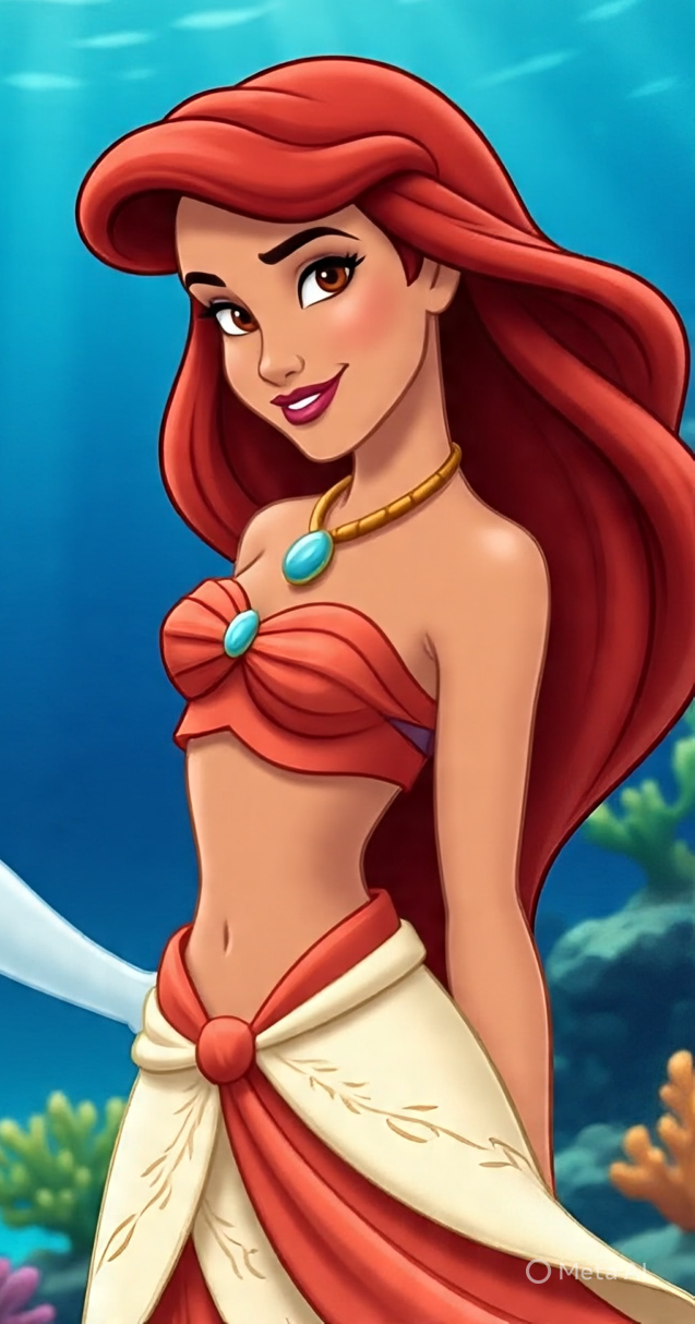 Different Redhead Island Princess Blank Meme Template