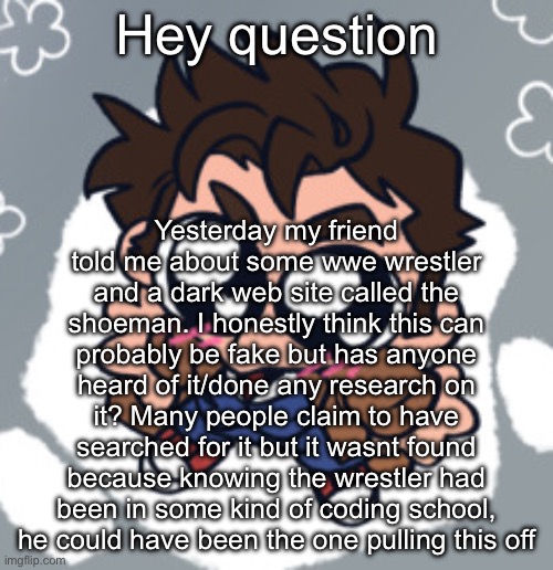 10th Doctor yippie | Hey question; Yesterday my friend told me about some wwe wrestler and a dark web site called the shoeman. I honestly think this can probably be fake but has anyone heard of it/done any research on it? Many people claim to have searched for it but it wasnt found because knowing the wrestler had been in some kind of coding school, he could have been the one pulling this off | image tagged in 10th doctor yippie | made w/ Imgflip meme maker