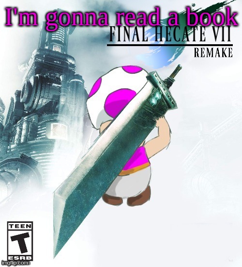 Final Hecate VII (thank you disco) | I'm gonna read a book | image tagged in final hecate vii thank you disco | made w/ Imgflip meme maker