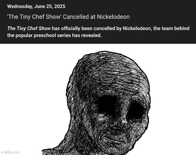 Damn bro... this show got canceled too?? | image tagged in sad wojak,memes,funny,sad but true,nickelodeon,cancelled | made w/ Imgflip meme maker