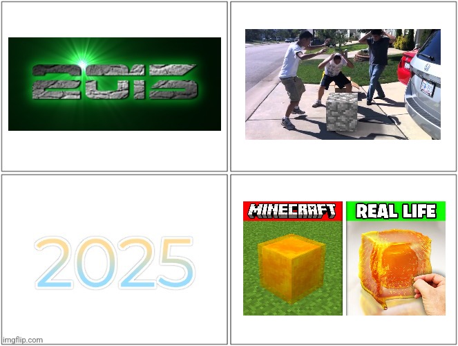 2013 was peak. (Searching Minecraft in real life 2013 vs 2025) | made w/ Imgflip meme maker