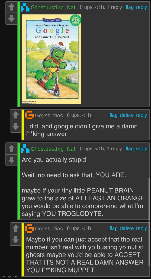 “Humanity is the perfect species” proceeds to argue about a non-existent number: | made w/ Imgflip meme maker