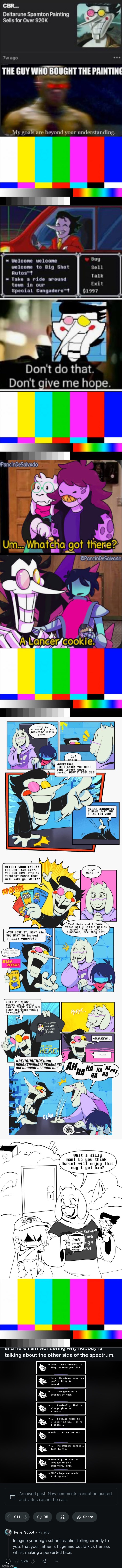 More meme chaos | image tagged in tv test card color,idk,spamton,deltarune,chaos | made w/ Imgflip meme maker