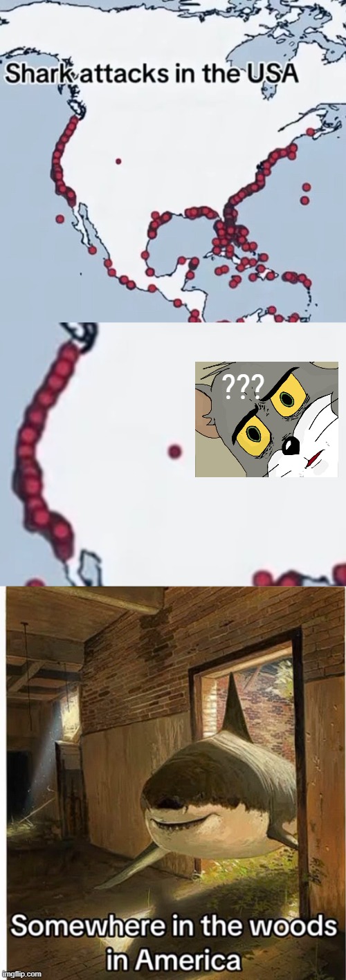 The chances are slim but NEVER zero! | ??? | image tagged in memes,sharks | made w/ Imgflip meme maker