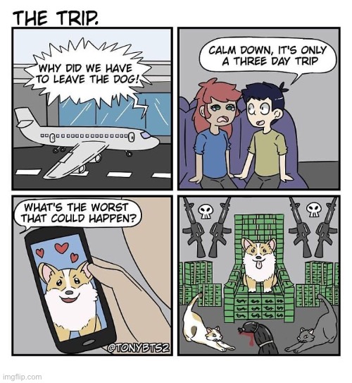 Who’s the master now?! | image tagged in comics,three day trip,dog | made w/ Imgflip meme maker