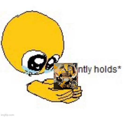 I Gently hold stormbringer cookie plush | image tagged in gently holds emoji | made w/ Imgflip meme maker