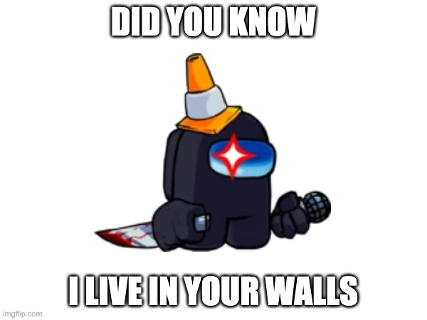 DID YOU KNOW I LIVE IN YOUR WALLS | made w/ Imgflip meme maker