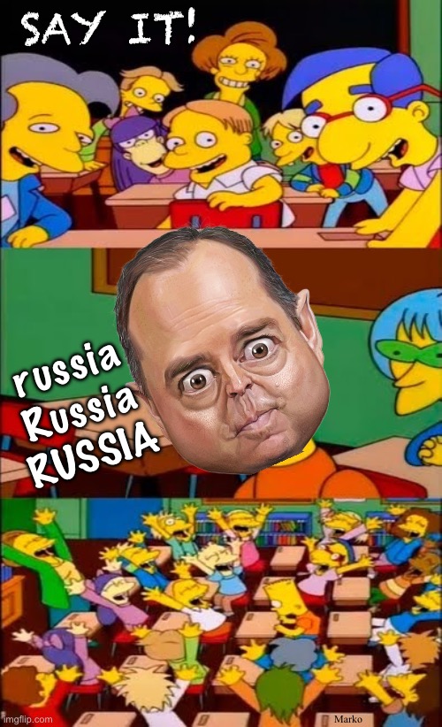 Can you believe these idiots are still pushing this?! | SAY IT! russia
Russia
RUSSIA; Marko | image tagged in say the line bart simpsons,pencil neck bug eyed freak,he likes boys,dems are just a bunch of twisted perverts,fjbvotersgotohell | made w/ Imgflip meme maker