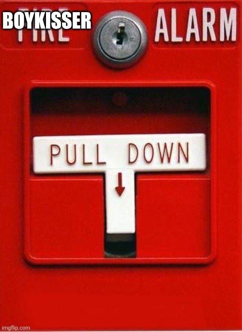 Fire alarm | BOYKISSER | image tagged in fire alarm | made w/ Imgflip meme maker