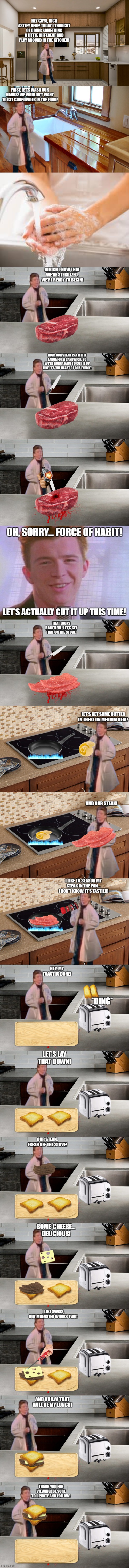 Rick Astley 5172 makes a Sandwich | made w/ Imgflip meme maker