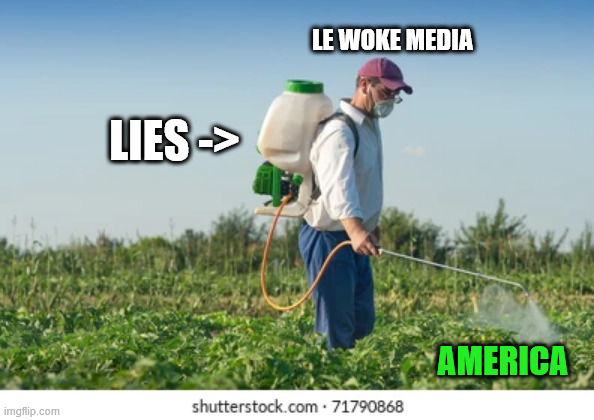 truth nuke | LE WOKE MEDIA; LIES ->; AMERICA | made w/ Imgflip meme maker