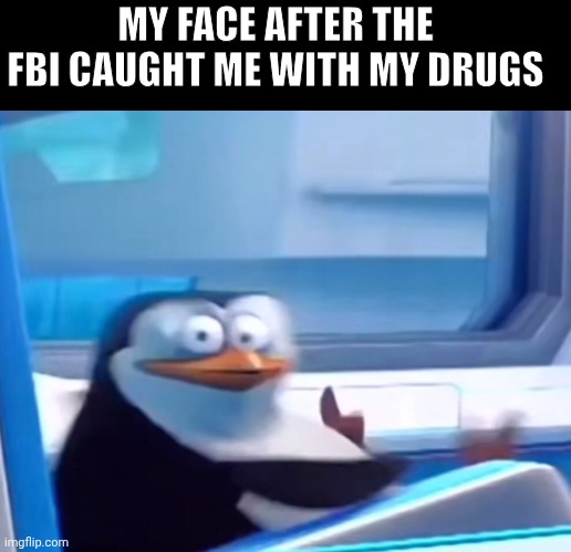 The face that got caught with drugs | MY FACE AFTER THE FBI CAUGHT ME WITH MY DRUGS | image tagged in uh oh | made w/ Imgflip meme maker