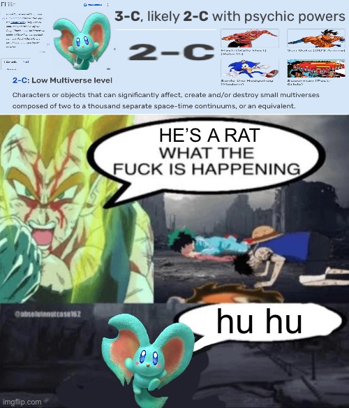 why is elfilin in his rat form a multiverse destroying creature | HE’S A RAT; hu hu | image tagged in death battle | made w/ Imgflip meme maker