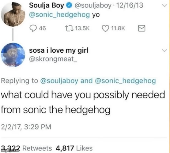 image tagged in twitter,sonic,sonic the hedgehog | made w/ Imgflip meme maker