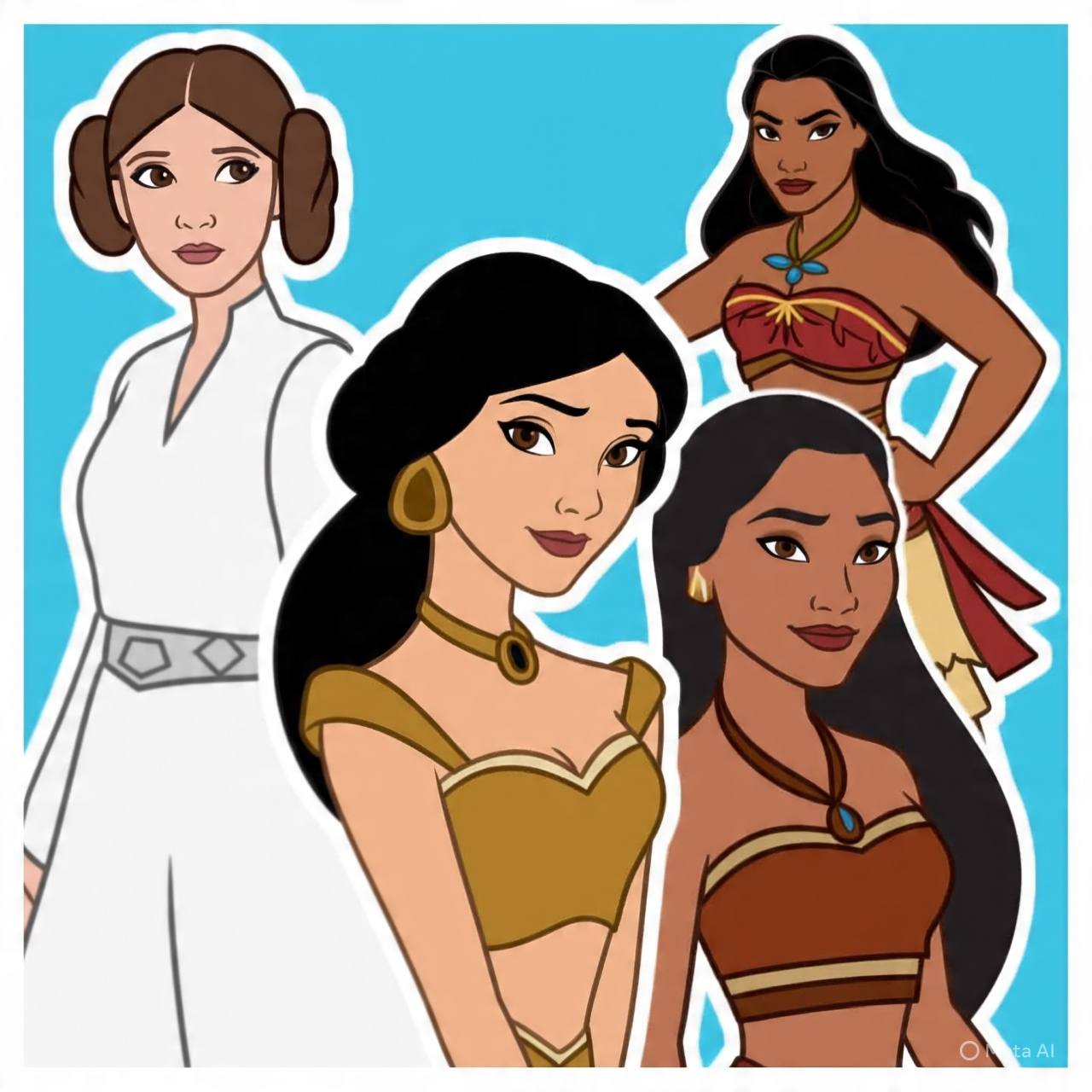 Leia and Friends Blank Meme Template
