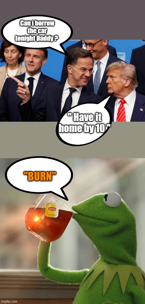 Can i borrow the car tonight Daddy ? " Have it home by 10 "; "BURN" | image tagged in memes,but that's none of my business | made w/ Imgflip meme maker