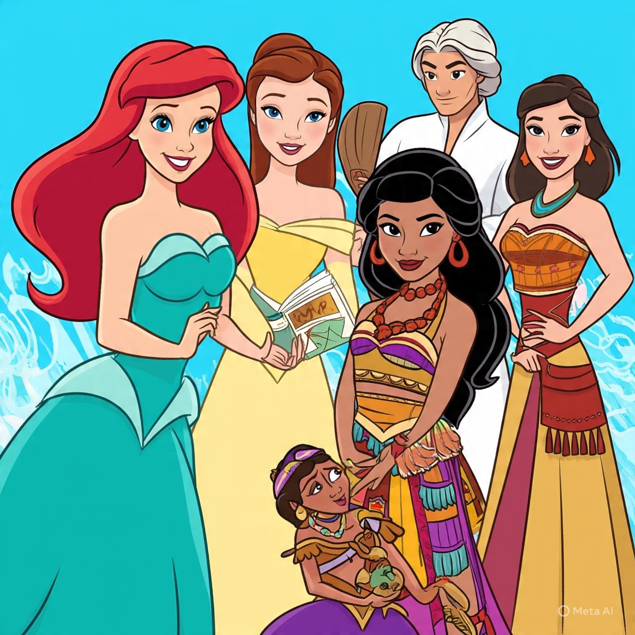 Princesses and the Guy Blank Meme Template