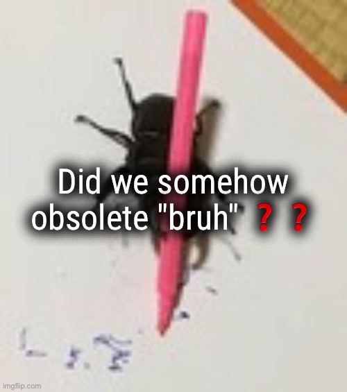 Did we somehow obsolete "bruh" ❓❓ | made w/ Imgflip meme maker
