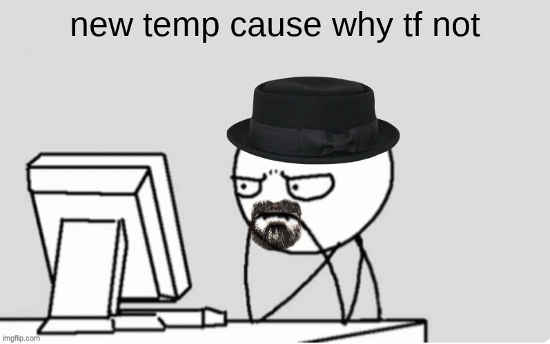 waltuh computer | new temp cause why tf not | image tagged in waltuh computer | made w/ Imgflip meme maker
