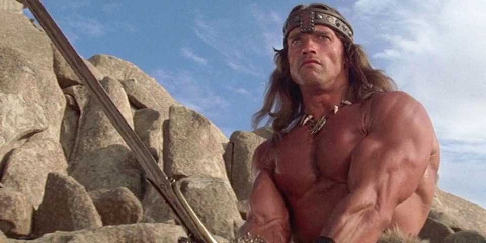 Conan weilds sword Blank Meme Template