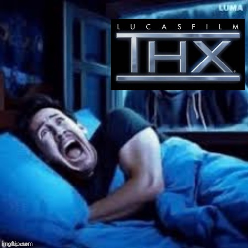 DEEP... DEEP... NOTE... | image tagged in sans scaring markiplier in his sleep,thx logo | made w/ Imgflip meme maker