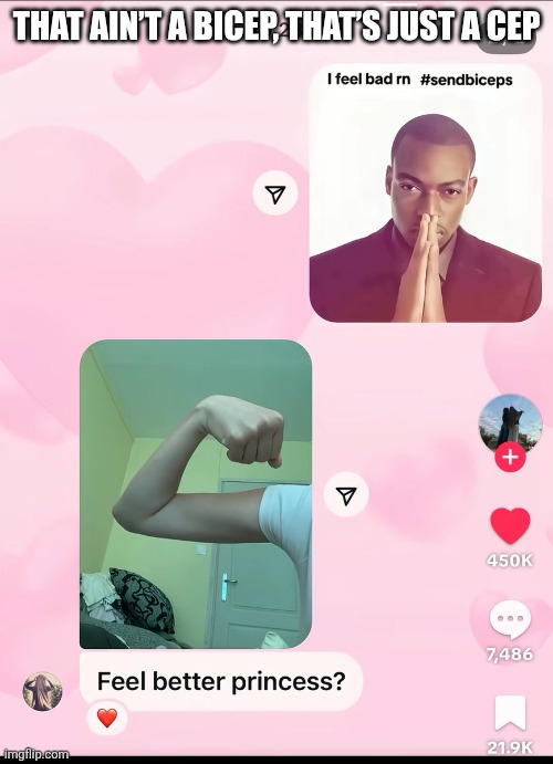 THAT AIN’T A BICEP, THAT’S JUST A CEP | made w/ Imgflip meme maker