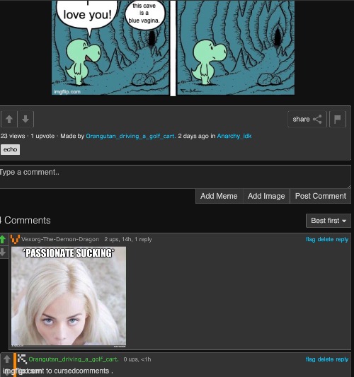 Vexorg needs to chill | image tagged in chill out,wtf,passion,for real | made w/ Imgflip meme maker