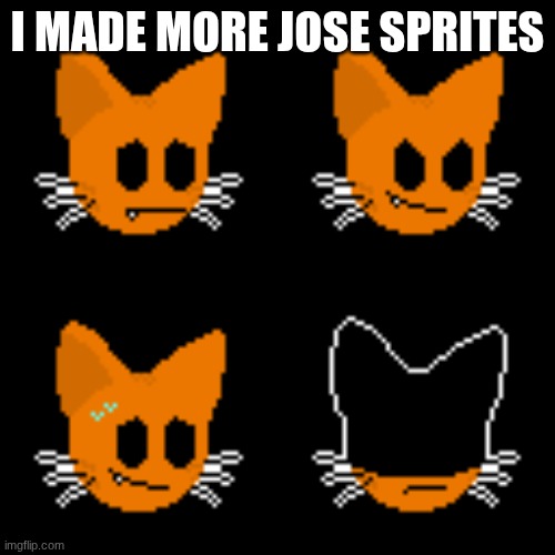 I MADE MORE JOSE SPRITES | image tagged in sans of topic,random fact,jose is trans,former | made w/ Imgflip meme maker