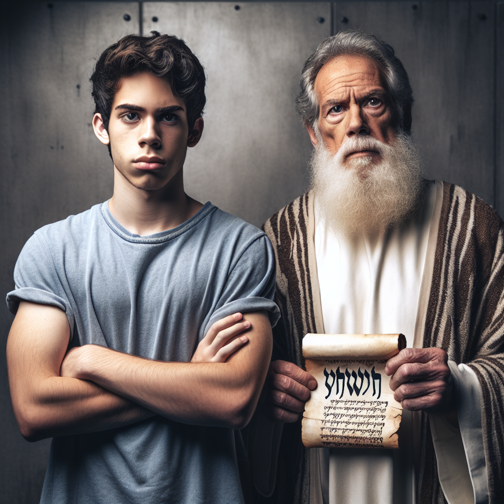 a 20 year old REFUSES to give heed to an 72 year old prophet of Blank Meme Template