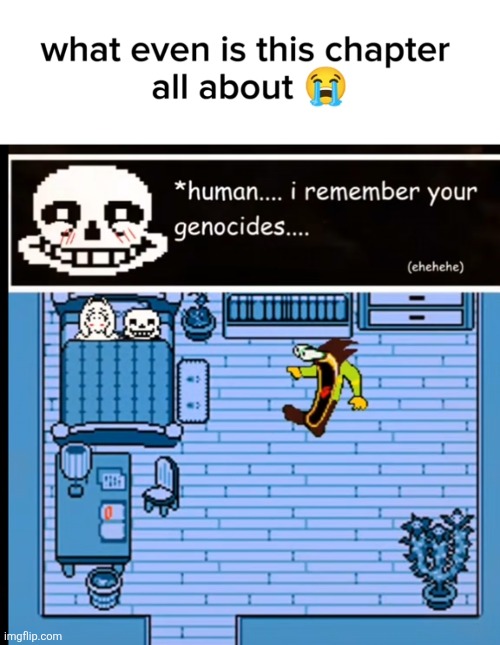 (Chapter 8 spoilers -Lego) | image tagged in memes,deltarune,undertale,sans,toriel | made w/ Imgflip meme maker