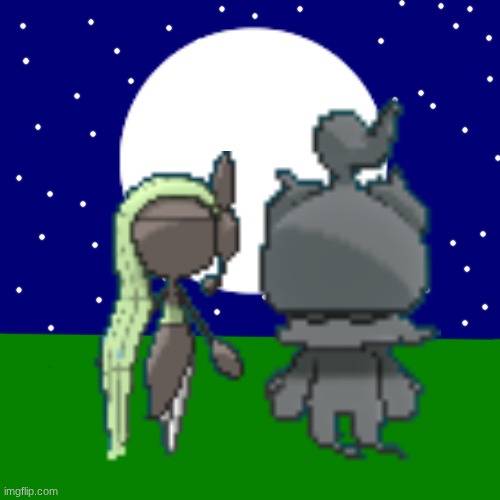 Watching the night Sky.mp3 | image tagged in kage and melody,kage,melody | made w/ Imgflip meme maker