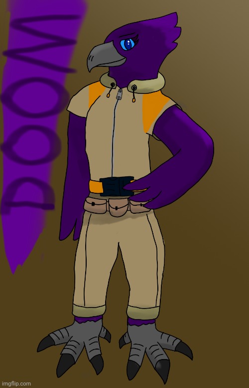 Doom from The Bad Guys 2 (pretty happy with it overall but I hate how disproportionate the feet are | image tagged in the bad guys,dreamworks,raven | made w/ Imgflip meme maker