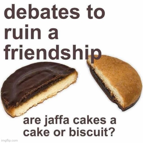 Jaffa Cakes are cakes. | image tagged in memes,jaffa cakes | made w/ Imgflip meme maker