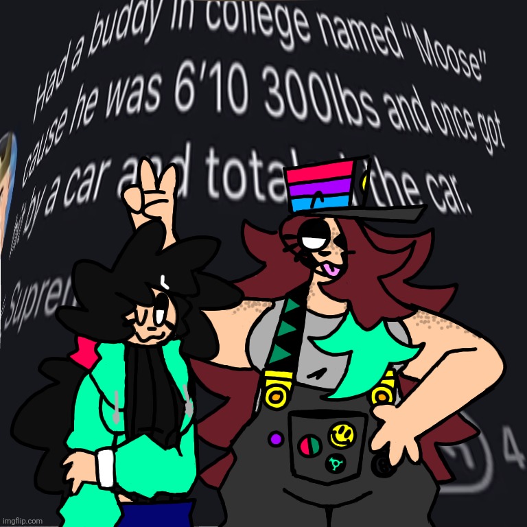 made this coz the pride art of these two made GB!Charlotte look a bit taller than she is | image tagged in rotisserie | made w/ Imgflip meme maker