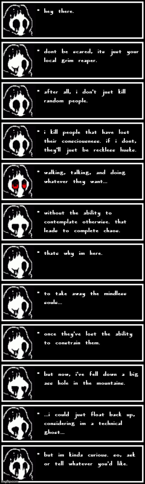 The Reapers greeting and Q & A. | made w/ Imgflip meme maker