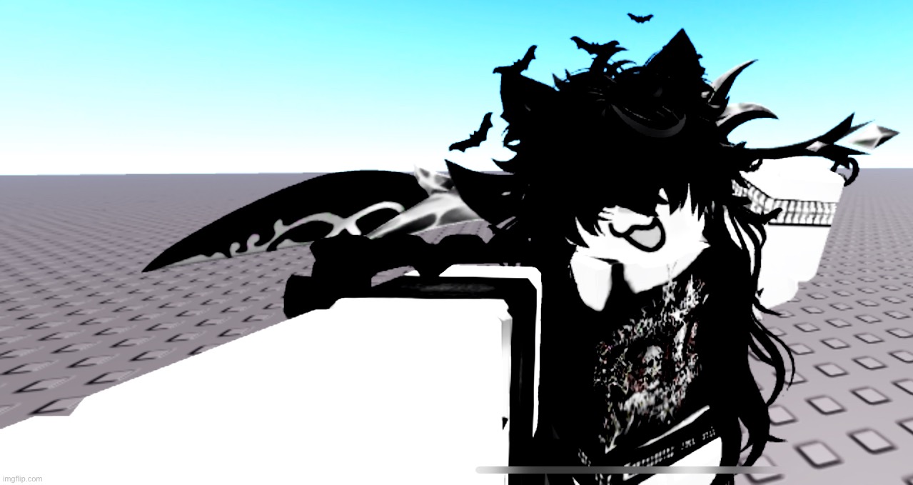 I also made this pose in Roblox for a character i made :3 | made w/ Imgflip meme maker