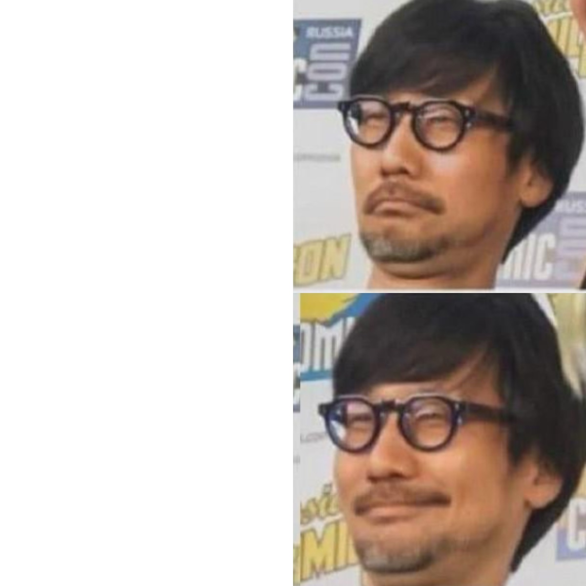 the duality of kojima Blank Meme Template