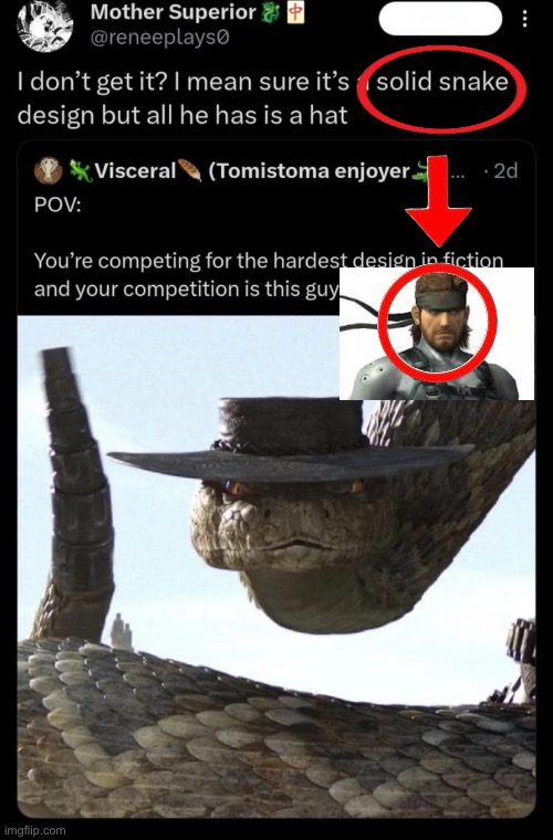 Solid snake design | made w/ Imgflip meme maker
