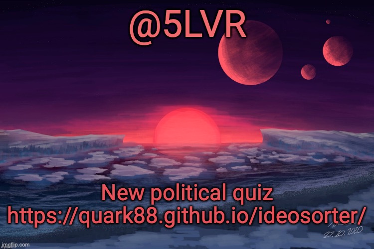 Silver's TRAPPIST-1f Template | New political quiz https://quark88.github.io/ideosorter/ | image tagged in silver's trappist-1f template | made w/ Imgflip meme maker