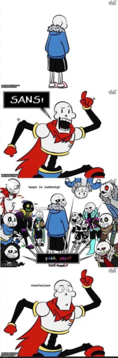 *visible confusion* (There's no EPIC! SANS T-T -MC941) | image tagged in how many aus are there | made w/ Imgflip meme maker