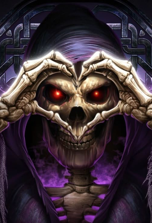 badass skeleton love Blank Meme Template