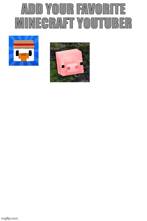 idk | image tagged in add your favorite minecraft youtuber,tag | made w/ Imgflip meme maker